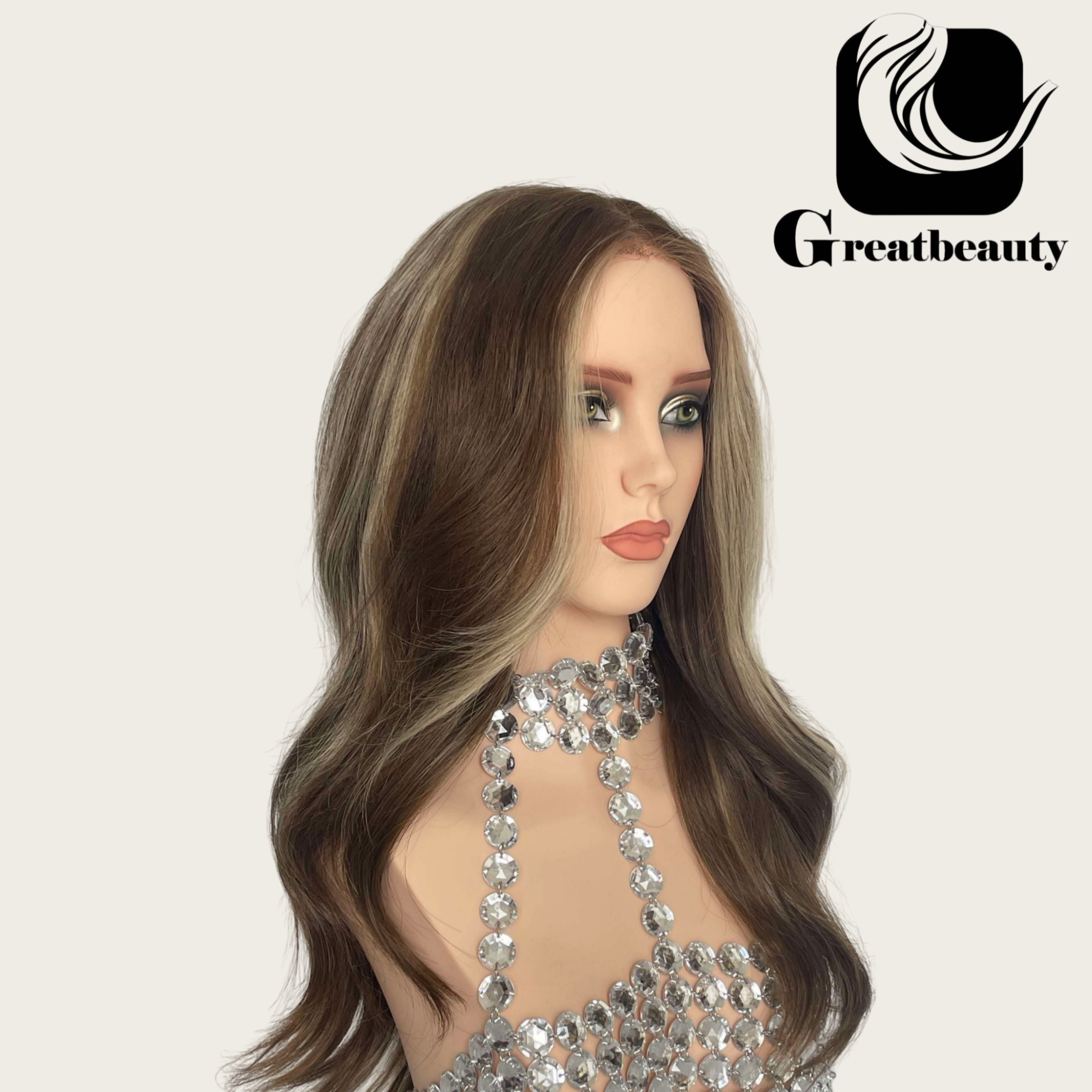 Soft Wave Butter Blonde Highlights 13*6 Lace Front Wig with Diamond Lace 22inch